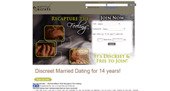 Desktop Screenshot of marriedsecrets.com